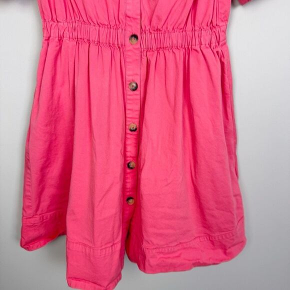 BA&SH | Coral Lincoln Short Sleeve Button-Up Mini Dress Women’s Size X-Small - Picture 6 of 13